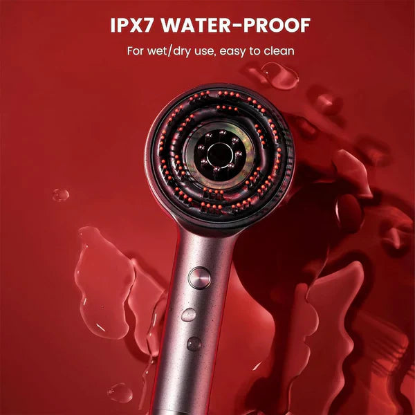 Zia Essentials™ Scalp Massager Brush (Red) – فرشاة تدليك فروة الرأس (حمراء)